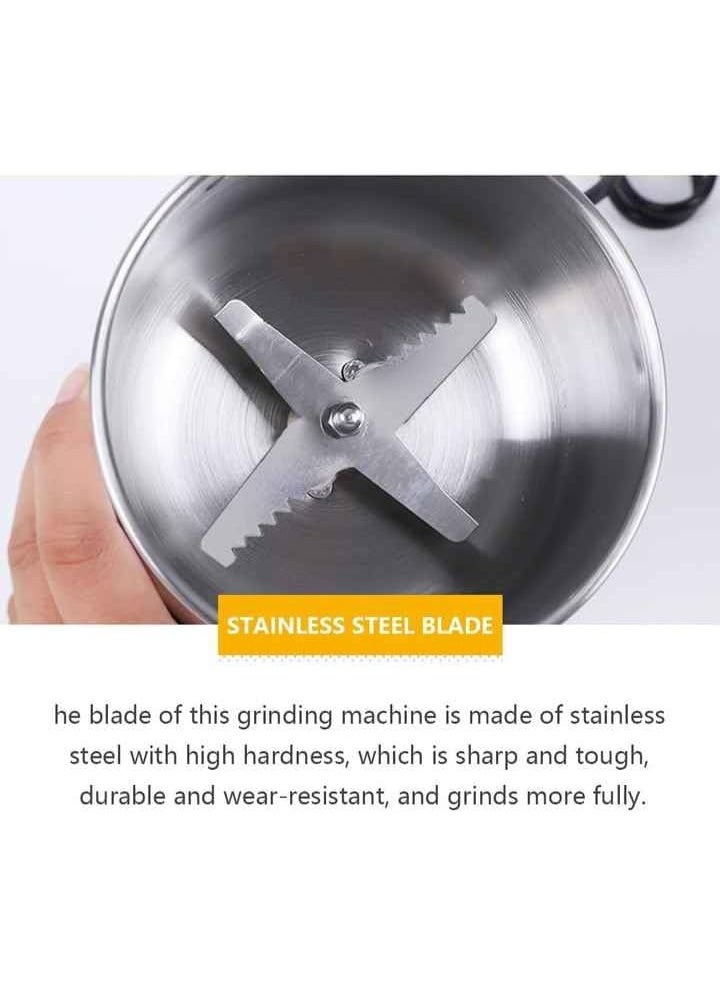 آر إيه أف ماكينة طحن كهربائية 300 واط | قابس ثنائي | مطحنة توابل وقهوة وحبوب ومكسرات من الستانلس ستيل متعددة الاستخدامات - Image 4